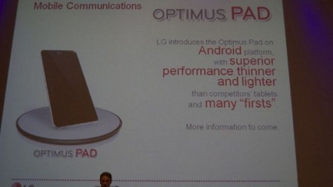 Tablet LG Optimus Pad z Androidem już na początku 2011 roku! 1