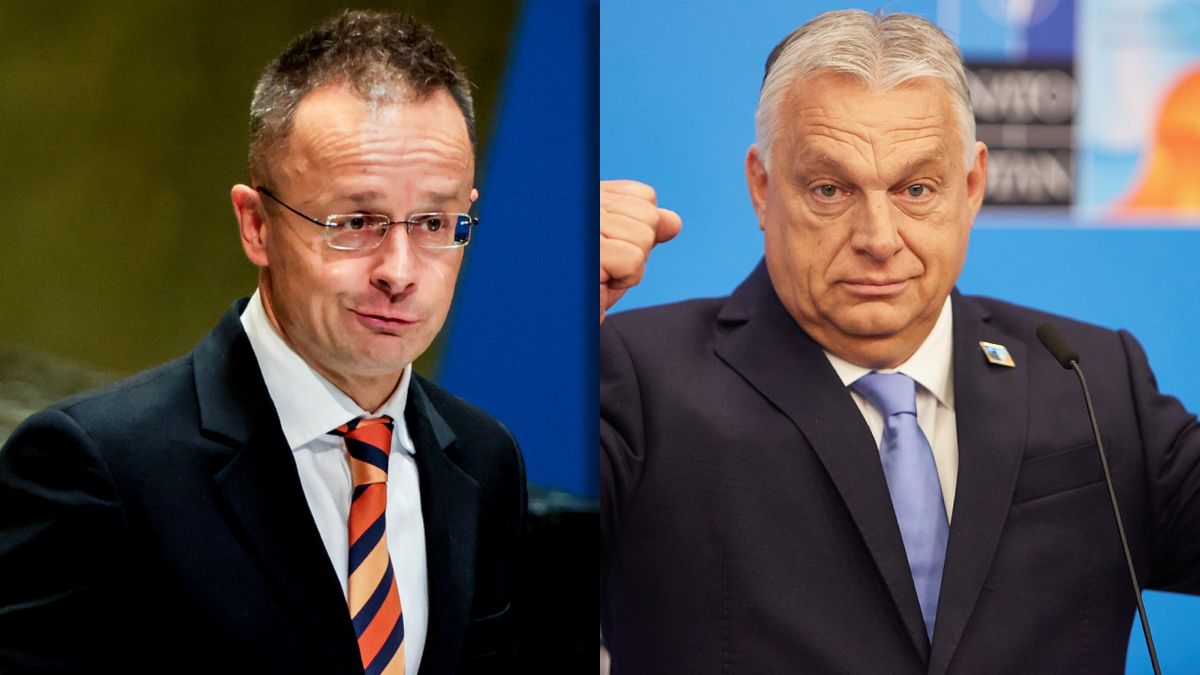 Premier Węgier Viktor Orban i szef MSZ Peter
