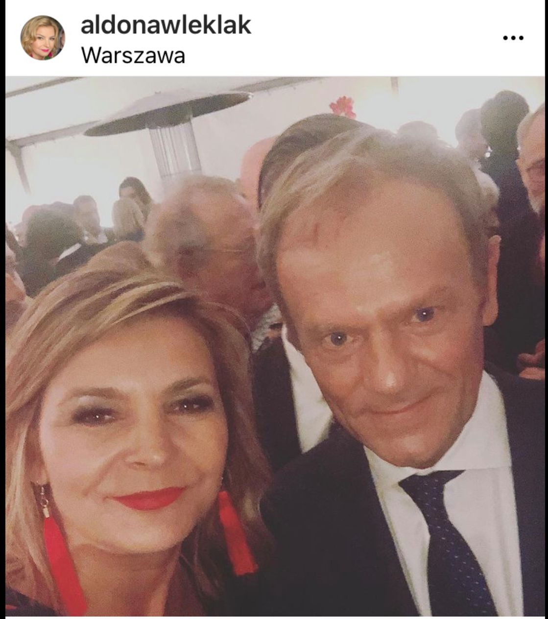 Donald Tusk i Aldona Wleklak