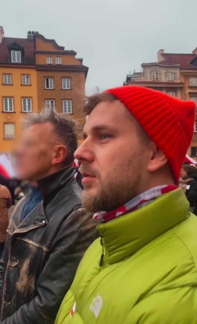 Rolka Antka Królikowskiego z protestu