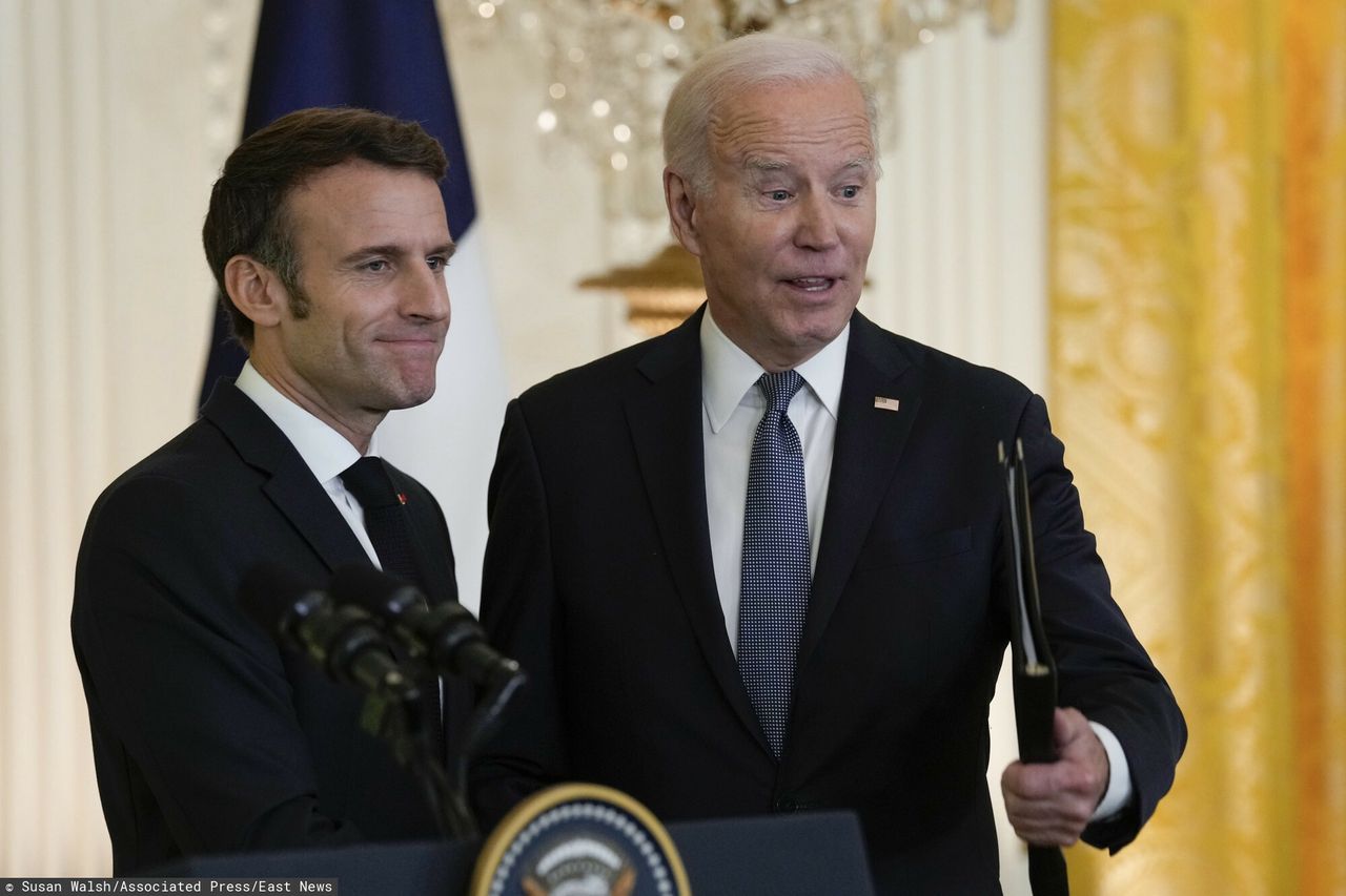 Emmanuel Macron i Joe Biden