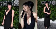 Lily Allen eksponuje nowiutkie implanty na przyjęciu Chanel. Rozstanie jej służy? (ZDJĘCIA)