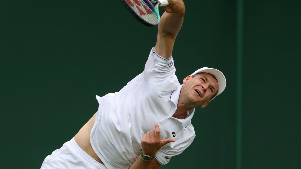 Hubert Hurkacz w Wimbledonie w 2023 roku