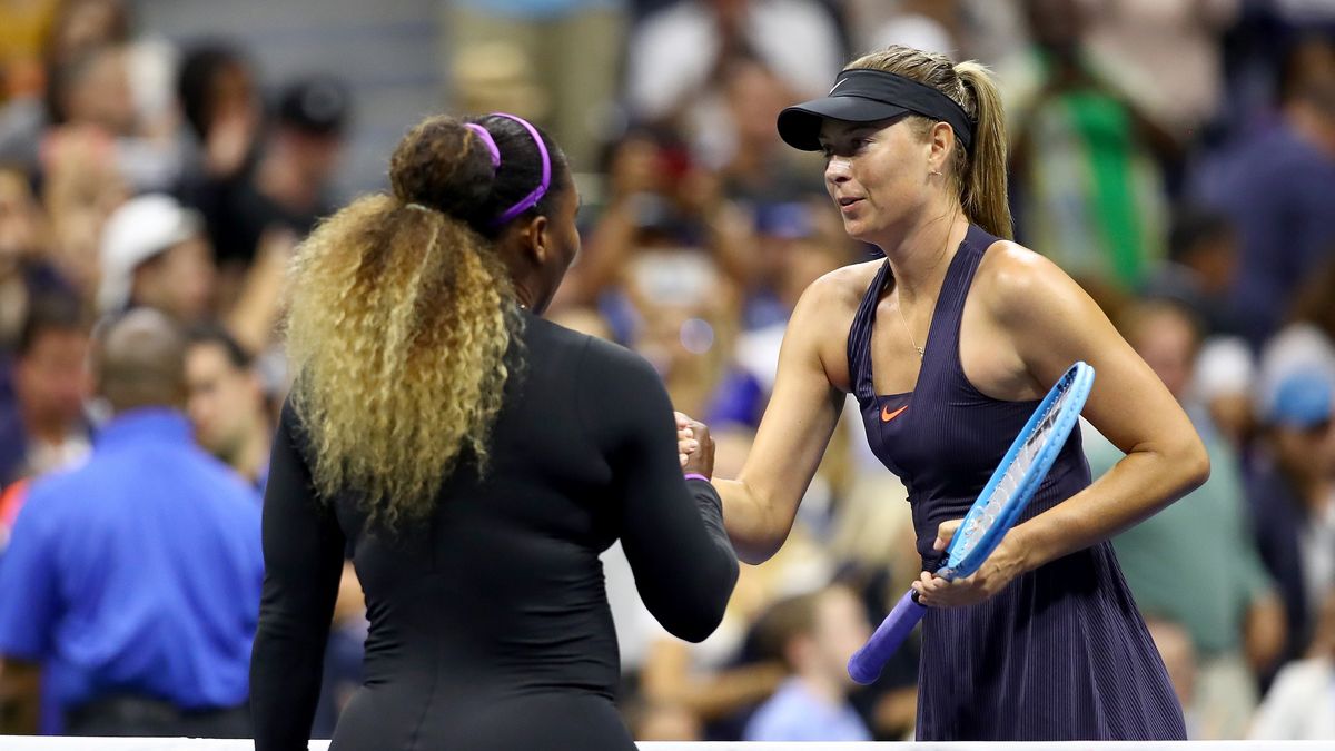Serena Williams (z lewej) i Maria Szarapowa