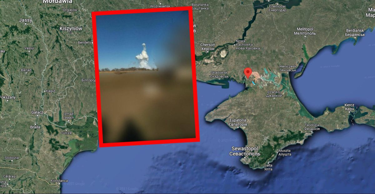 Potężna eksplozja na Krymie. "W pobliżu bazy wojskowej"