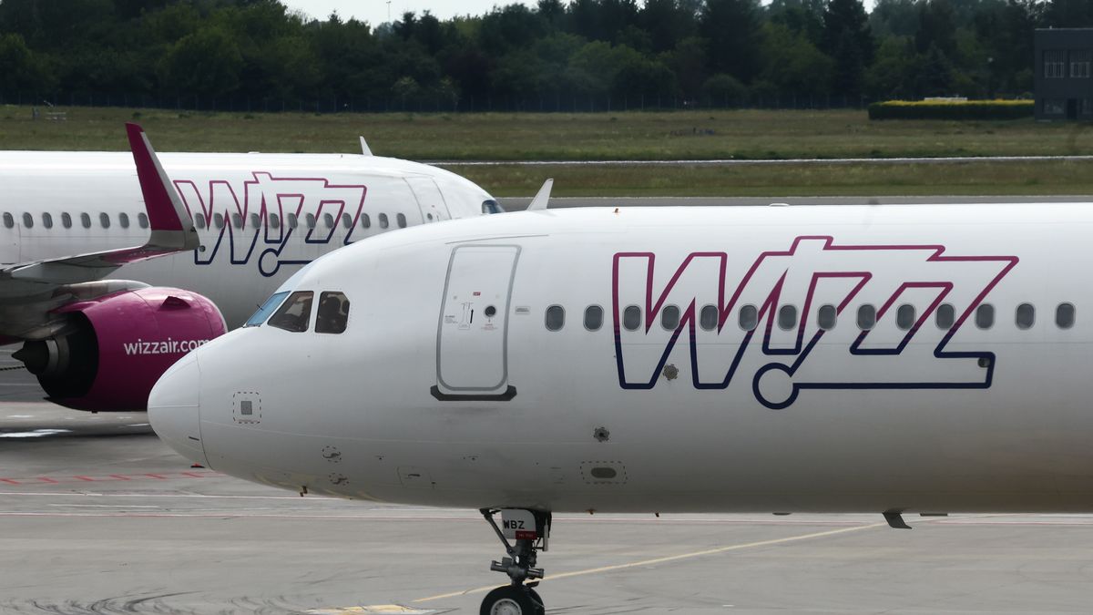 Wizz Air planes are seen at Chopin Airport in Warsaw in Krakow, Poland on June 4, 2026. (Photo by Jakub Porzycki/NurPhoto via Getty Images)