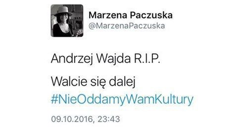 TVP o tweecie Marzeny Paczuskiej: to jej prywatna wypowiedź