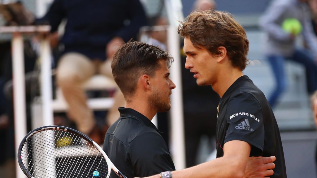 Getty Images / Clive Brunskill / Na zdjęciu: Dominic Thiem (z lewej) i Alexander Zverev (z prawej)