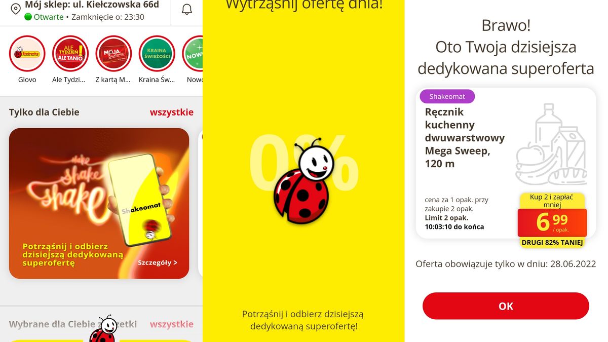 Biedronka: jak skorzystać z Shakeomatu?