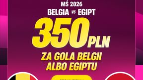 Bonus 350 zł za gola dla Belgii lub Egiptu na mundialu
