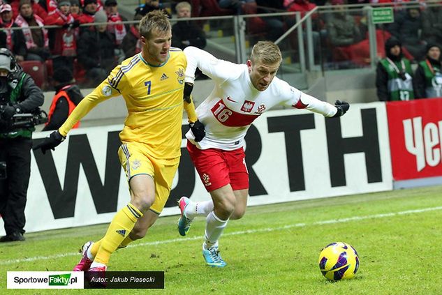 Andrij Jarmolenko miał okazję rywalizować z Polakami