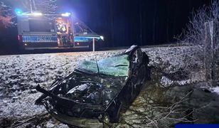 Olsztyn. 29-latek roztrzaskał auto o drzewa. Nie żyje