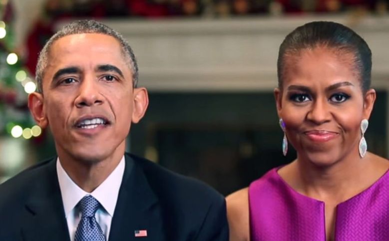 Barack Obama i Michelle Obama na świątecznym zdjęciu sprzed 20 lat!