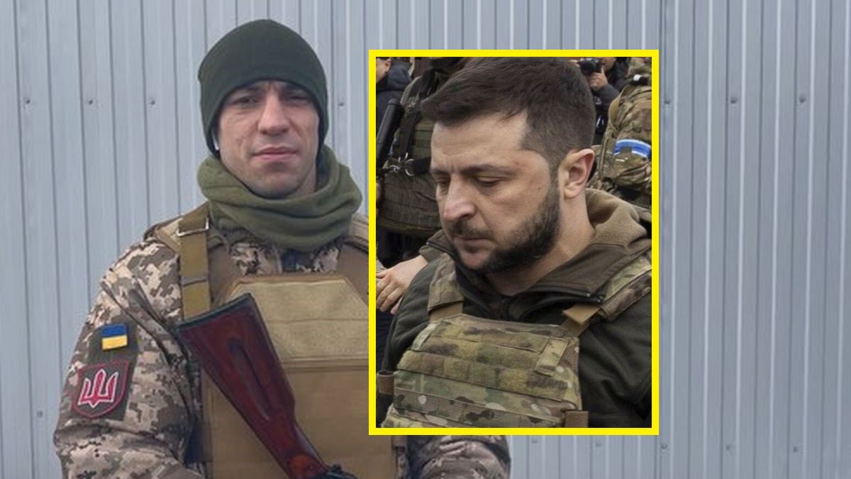 Instagram / iamhoruna / EPA/UKRAINIAN PRESIDENTIAL PRESS SERVICE / Na zdjęciu: Stanisław Horuna, na małym zdjęciu: Wołodymyr Zełenski