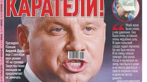 Andrzej Duda na okładce białoruskiej gazety 
