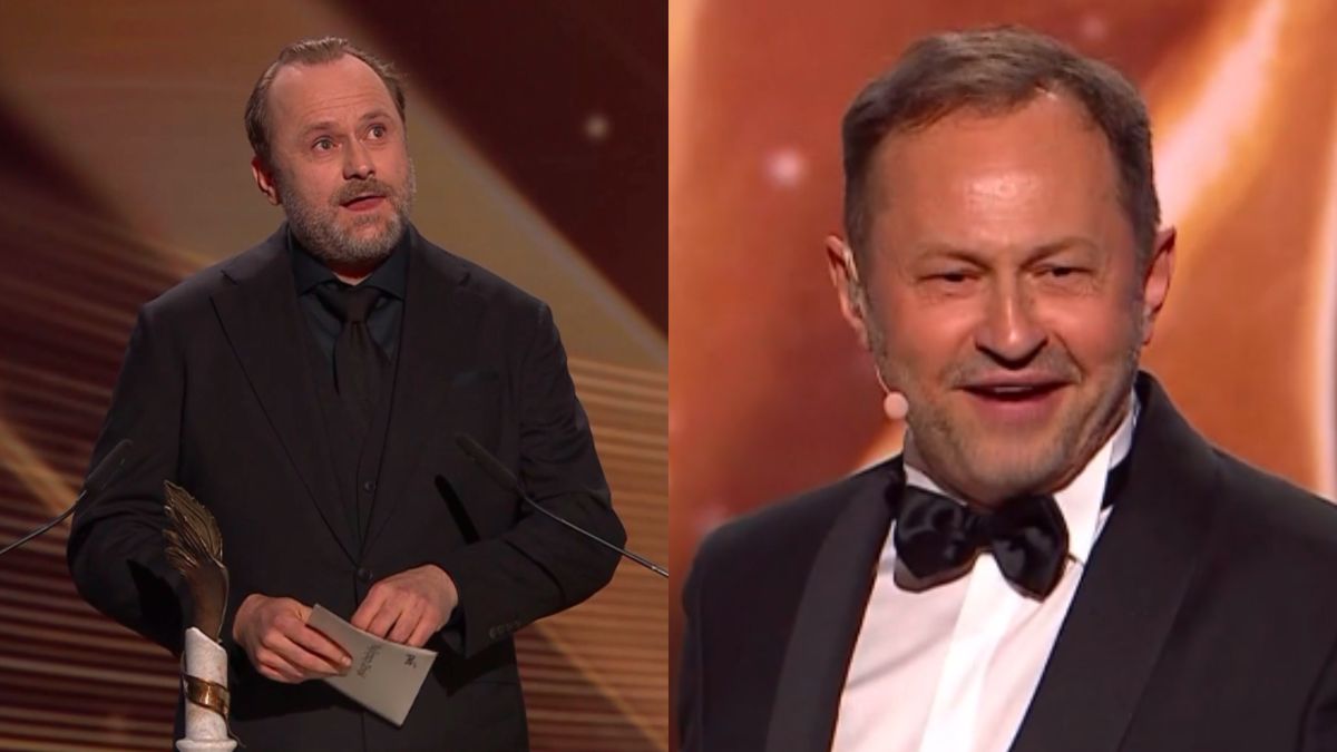 Lichota i Konopka wymieniają uwagi na scenie