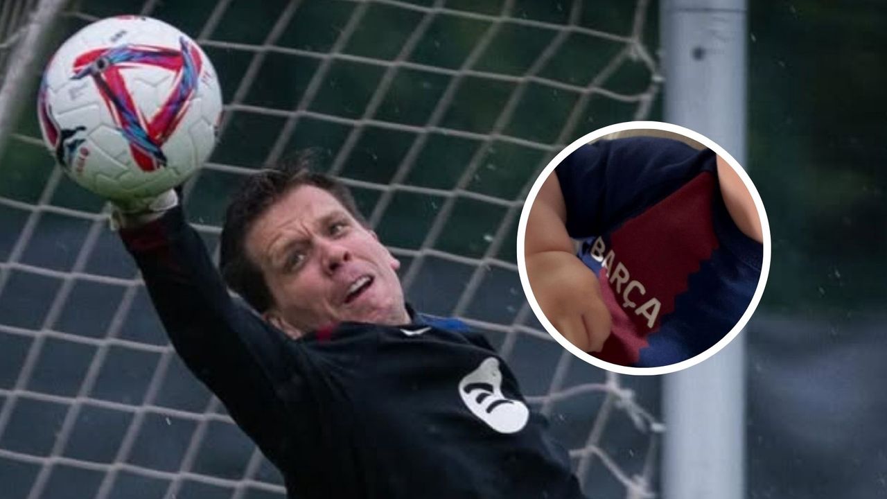 Wojciech Szczęsny debiutuje w Barcelonie, a córka uroczo mu kibicuje. Marina wszystko pokazała