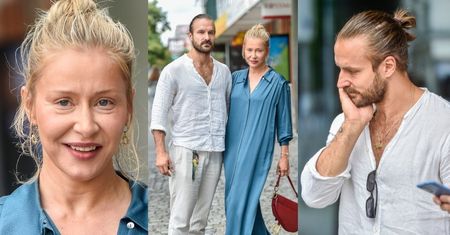 Naturalna Katarzyna Warnke przybywa do "Dzień Dobry TVN" z Piotrem Stramowskim i torebką za 17 tysięcy złotych (ZDJĘCIA)