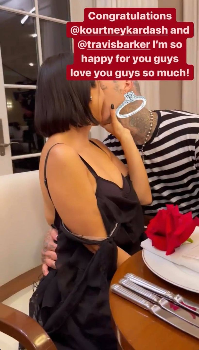 Kourtney Kardashian i Travis Barker się zaręczyli