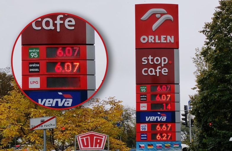 5,99 zł za litr paliwa na stacjach Orlen przechodzi do historii. Gorzka prognoza
