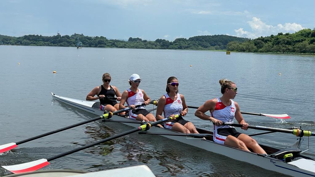 Czwórka bez sterniczki Od lewej: Joanna Dittmann, Olga Michałkiewicz, Monika Chabel, Maria Wierzbowska