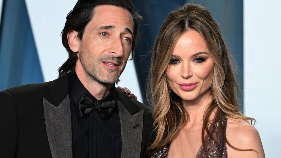 Adrien Brody i Georgina Chapman na imprezie "Vanity Fair" po Oscarach