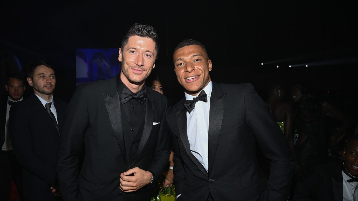 Getty Images / Na zdjęciu: Robert Lewandowski i Kylian Mbappe