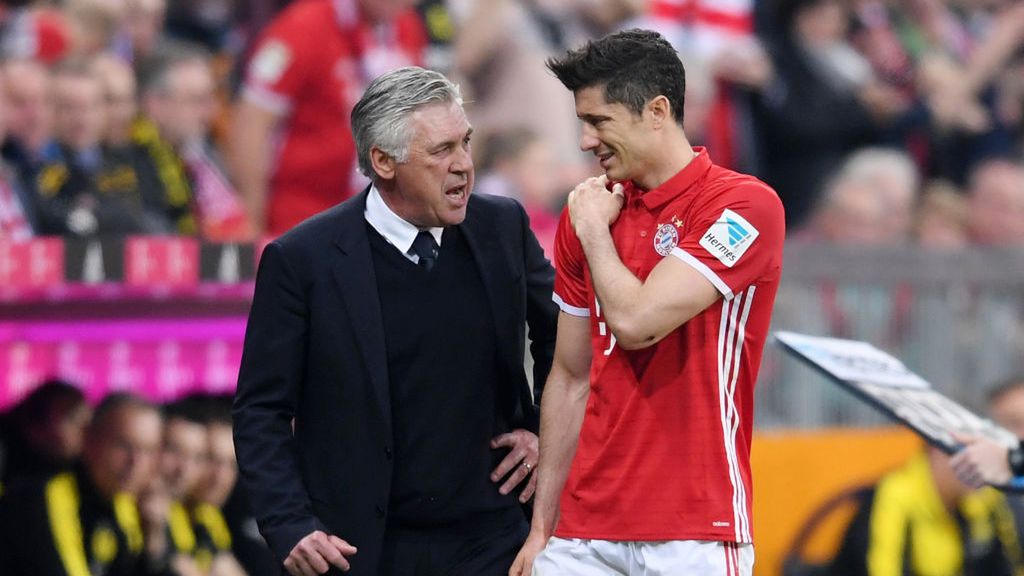 Carlo Ancelotti i Robert Lewandowski