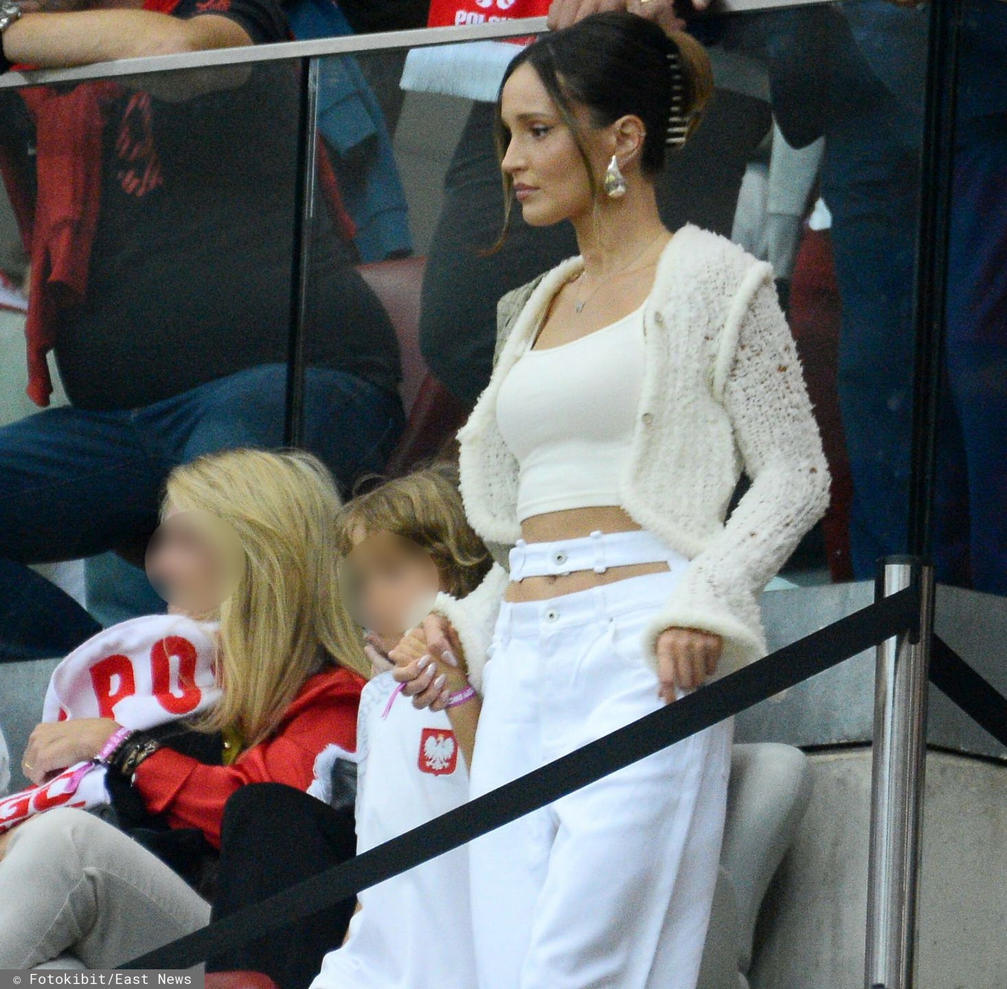 Marina Łuczenko kibicuje reprezentacji Polski z rodziną