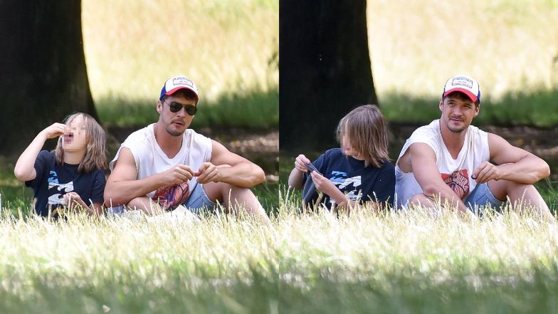 Mikołaj Roznerski z synem