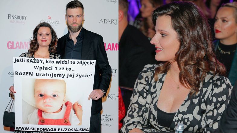 Zofia Zborowska z mężem, Andrzejem Wroną zachęcają do wpłat na pomoc chorej Zosi na gali Glamour