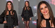 Szczęśliwa Cheryl Cole w sukience za 5 tysięcy prezentuje nową twarz