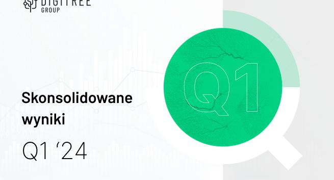 Digitree Group podsumowuje Q1 2024: 20,4 mln zł przychodów oraz wynik EBITDA na poziomie 0,68 mln zł