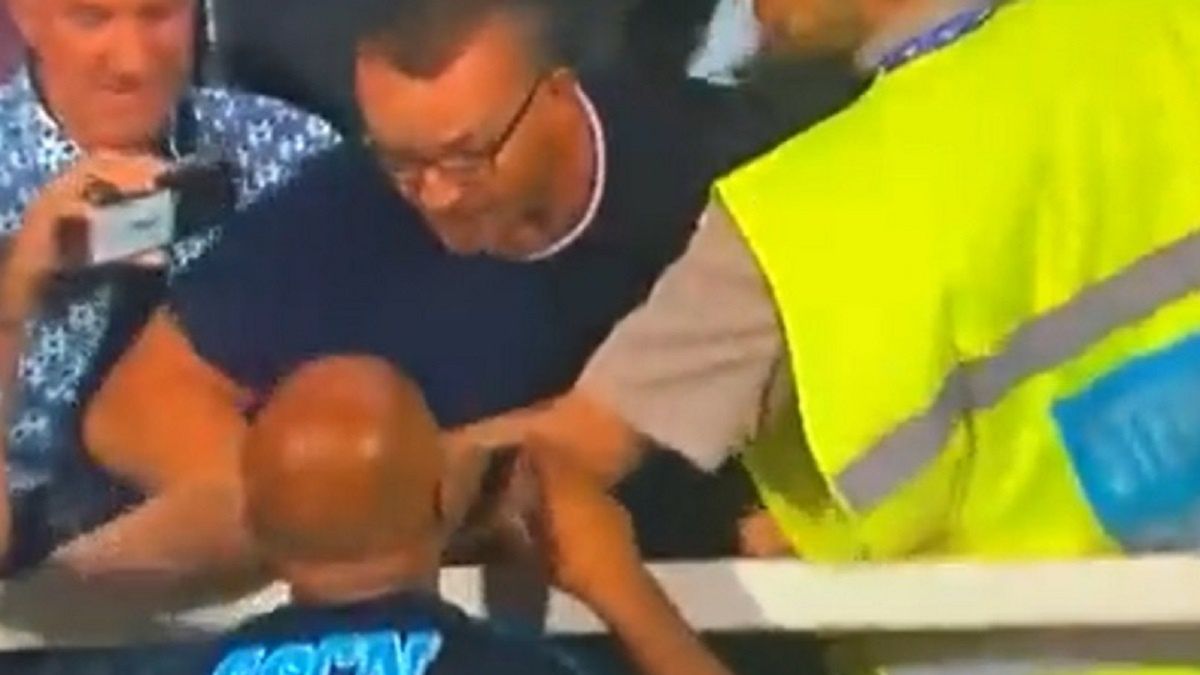 Luciano Spalletti w czasie meczu z Fiorentiną