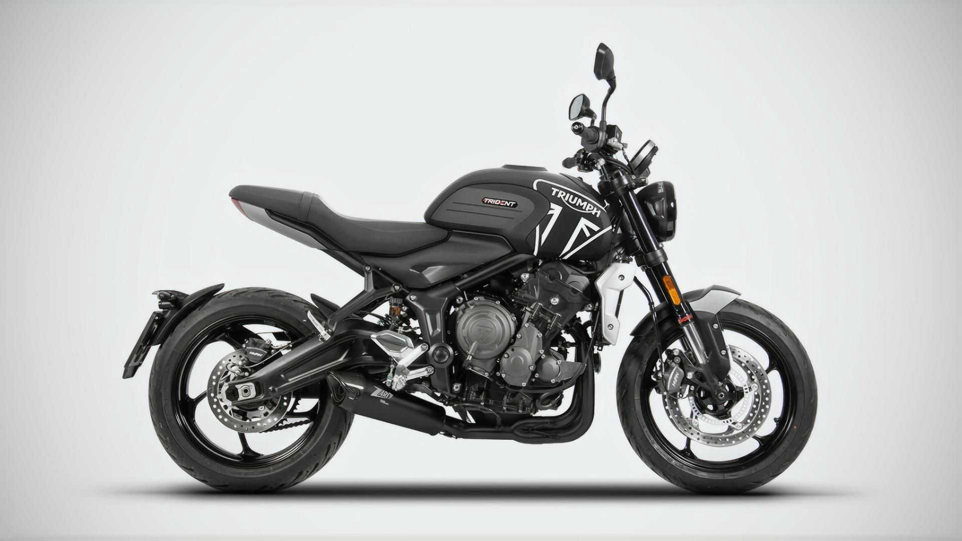 Triumph Trident 660 z wydechem Zard
