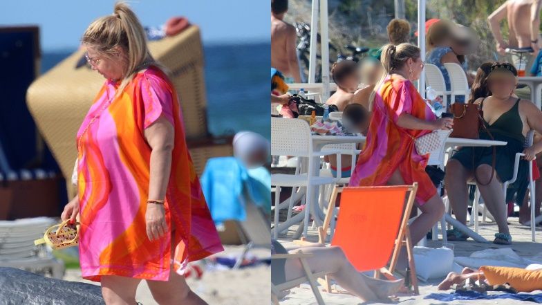 Katarzyna Niezgoda wypoczywa na plaży w Juracie