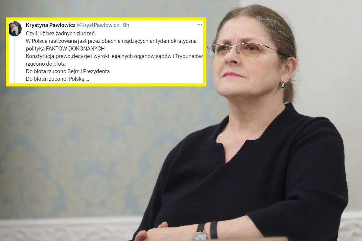 Krystyna Pawłowicz grzmi: "Do błota rzucono Sejm i Prezydenta"