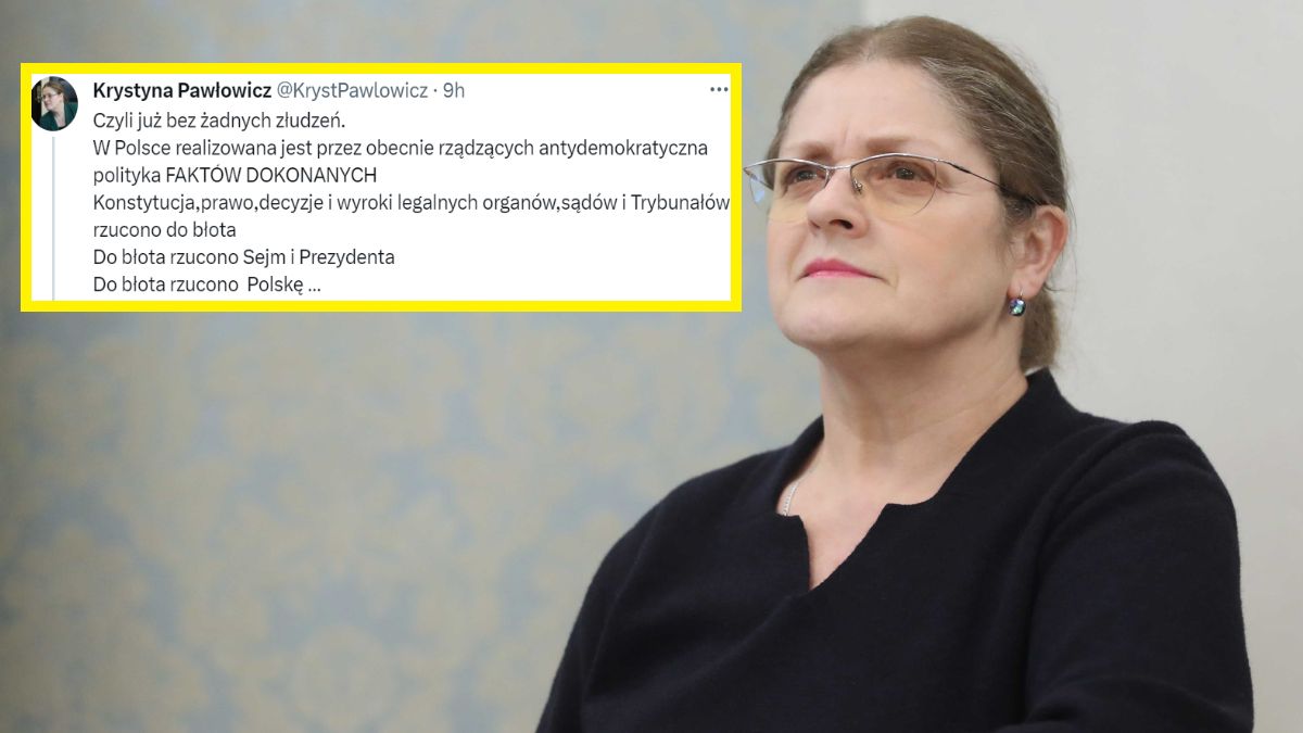 Krystyna Pawłowicz o "antydemokratycznej polityce"