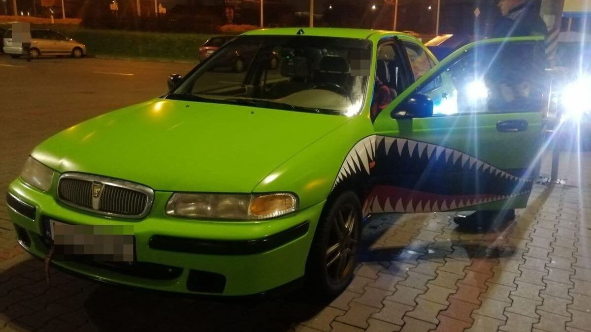 Policjanci z Lublina zatrzymali do kontroli drogowej samochód marki Rover