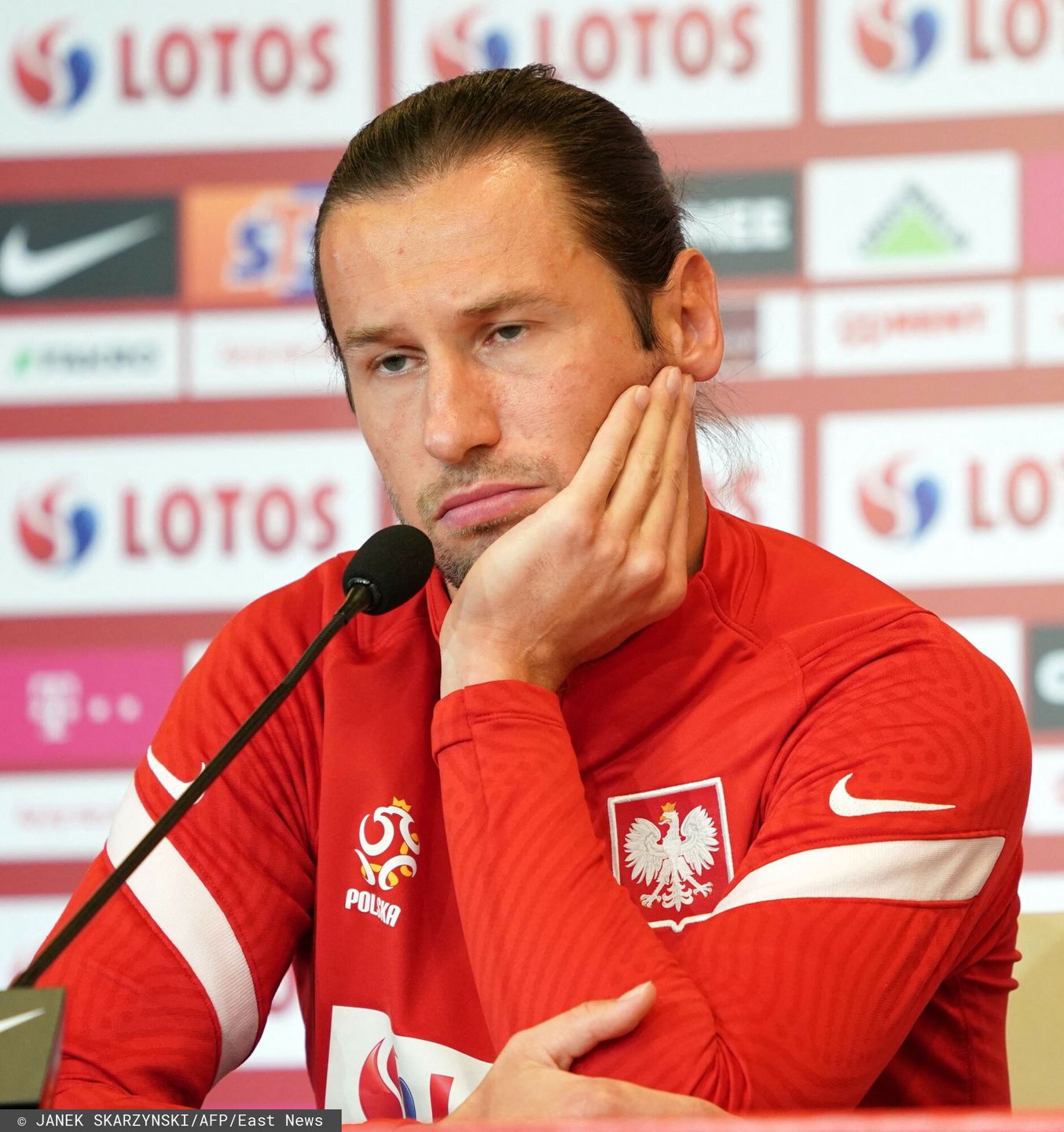 Grzegorz Krychowiak na konferencji prasowej po przegranym meczu