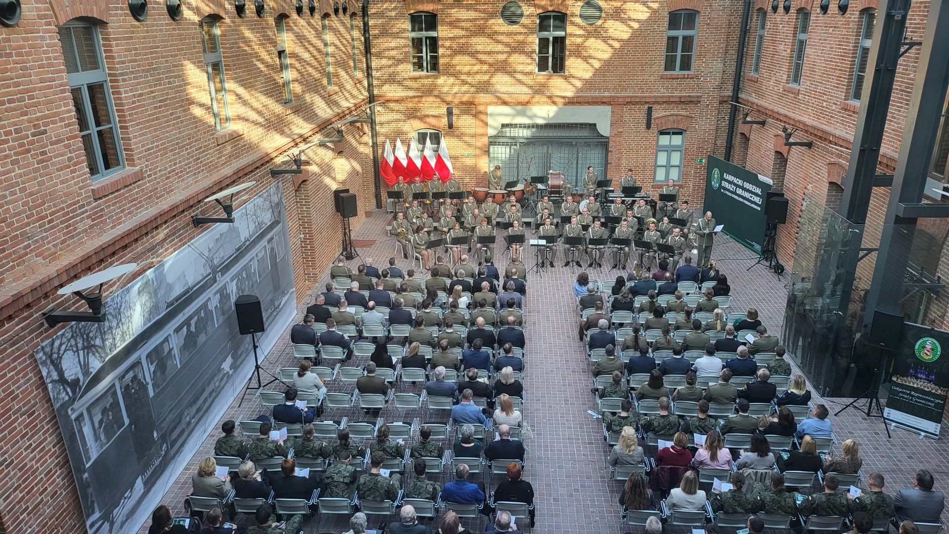 Koncert Orkiestry Reprezentacyjnej Straży Granicznej w Muzeum AK w Krakowie w ramach obchodów 107. rocznicy odzyskania niepodległości. 14 listopada 2025 r.