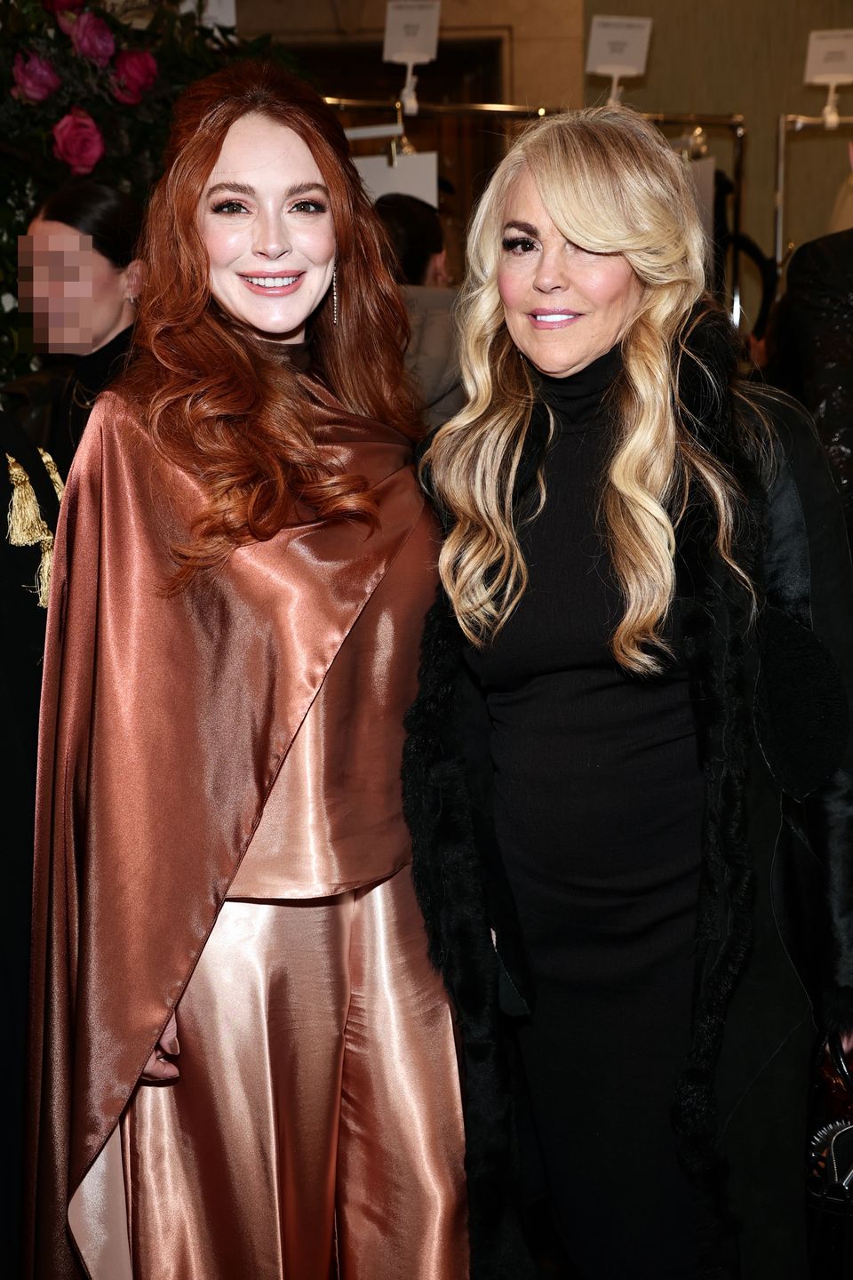Lindsay Lohan i jej mama Dina podczas tygodnia mody w Nowym Jorku