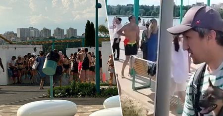 Uciekali z plaży. W tle syreny. W schronach zabrakło miejsc