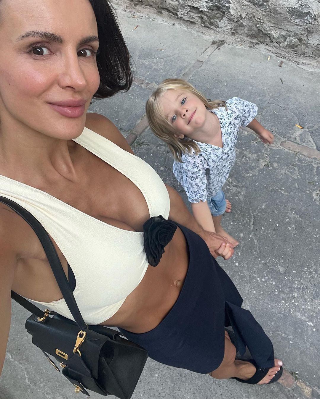 Sara Boruc z synem