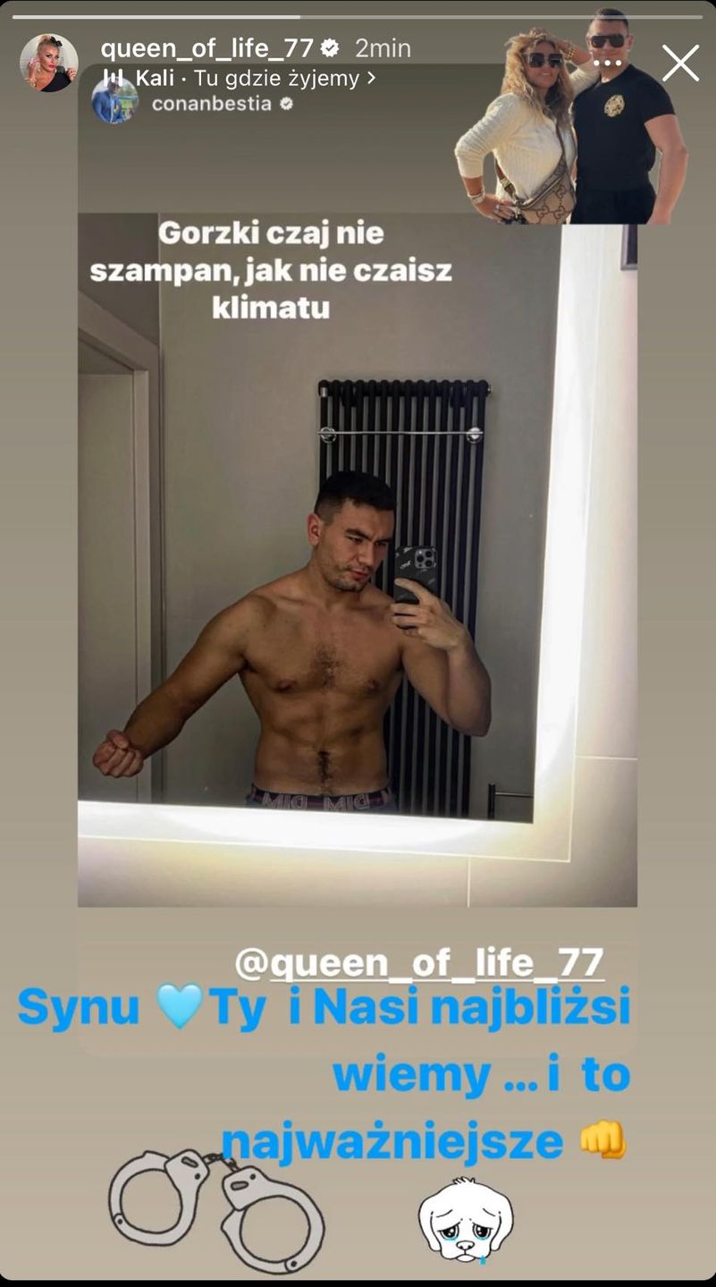 Dagmara skomentowała zdjęcie Conana Kaźmierskiego (Instagram)