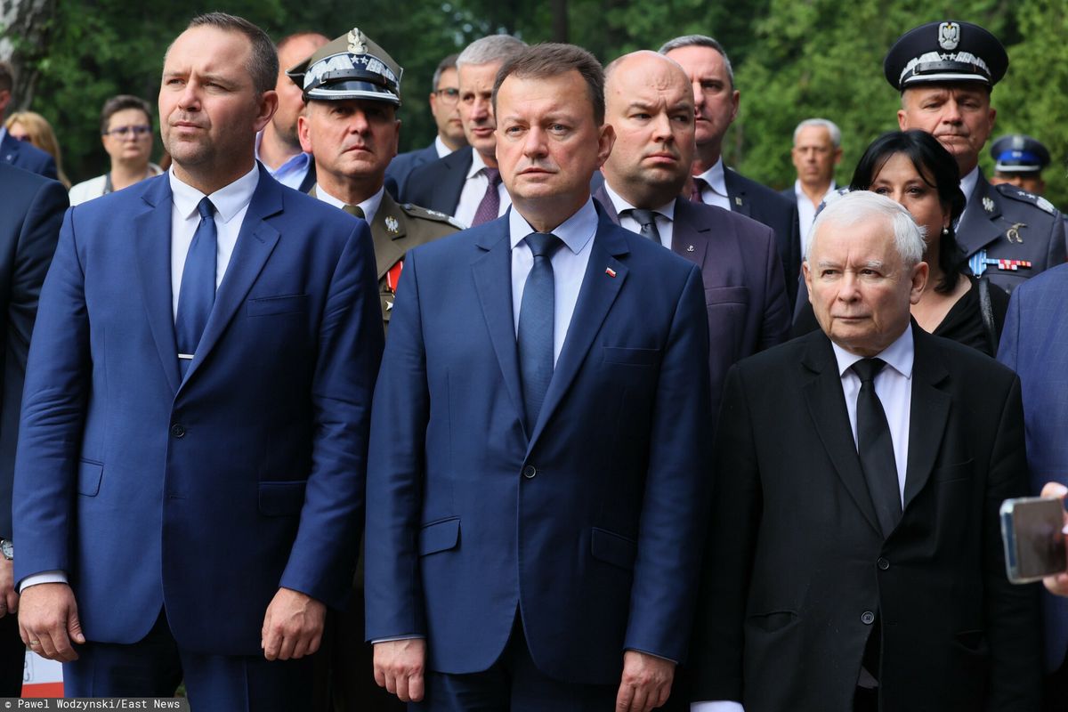 Karol Nawrocki, Mariusz Błaszczak i Jarosław Kaczyński