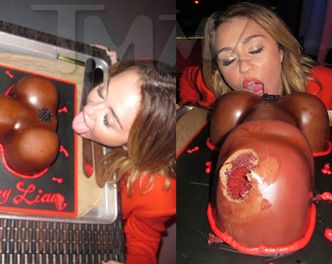 Miley liże penisa! (ZDJĘCIA)