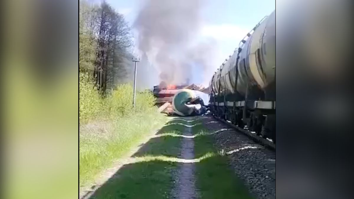 Eksplozja w obwodzie briańskim. Pociąg należał do Białorusi