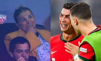 Matka Cristiano Ronaldo ZALAŁA SIĘ ŁZAMI, widząc załamanie syna podczas meczu ze Słowenią. Wszystko uchwyciły kamery (WIDEO)