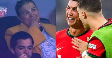 Matka Cristiano Ronaldo ZALAŁA SIĘ ŁZAMI, widząc załamanie syna podczas meczu ze Słowenią. Wszystko uchwyciły kamery (WIDEO)